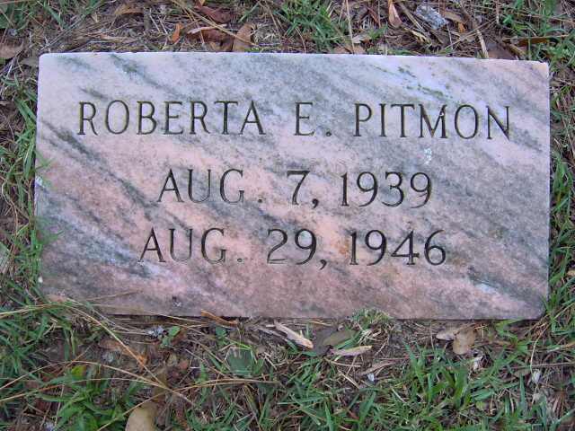 Headstone for Pitmon, Roberta E.